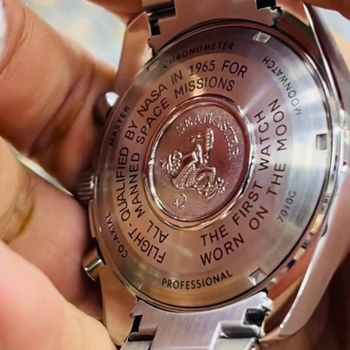 Omega Speedmaster Co Axial Master Chrono Silver